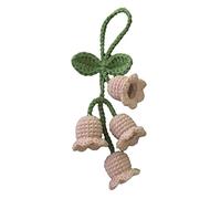WAITLOVER Creative Chimes Q0U3 Porte-clés avec pendentif en forme de fleur en crochet pour femme
