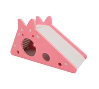 WAITLOVER Hamster Toboggan Jouet pour hamster Maison Villa Cage Échelle Jouet d'exercice pour hamster Assemblé Hamster Souris G8v1 Acces Rat Cochon d'Inde Rose