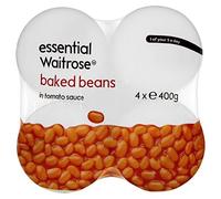 Waitrose Baked Beans in Tomato Sauce Essential 4 x 400g