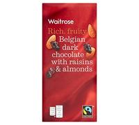 Waitrose Belgian Plain Chocolate with Fruit & Nut 200g