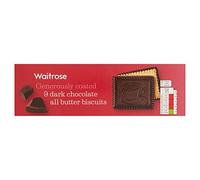 Waitrose Biscuits au beurre de chocolat noir 125 g