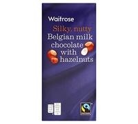 Waitrose Chocolat au lait belge aux noisettes 200 g