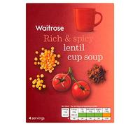 Waitrose Creamy Spicy Lentil Cup Soup 4 x 24g