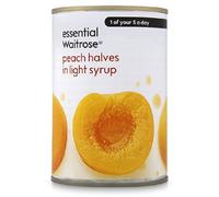 Waitrose Peach Halves in Syrup 410g
