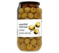Waitrose Pitted Green Olives 935g
