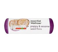 Waitrose Poppy & Sesame Seed Thins Essential 150g