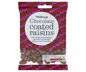 Waitrose Raisins secs au chocolat au lait belge 150g