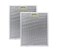 WAIZHIUA Lot de 2 Filtre à Graisse Métallique pour Hotte Aspirante 320x260mm, Graisse en Aluminium pour Hotte Aspirante pour Nombreuses Grandes Marques de Hottes Aspirantes