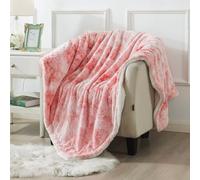 Wajade Couverture Plaid Polaire Super Chaude,Poudre Blanche Plaid Fausse Fourrure Haute Qualité, Plaid Polaire Poil Douce et Confortable, Plaid Canape, Ultra Douce et Duveteuse,200x220cm
