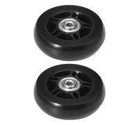 WAJJWI 1 Paire de roulettes Rechange for valises, avec roulements métalliques, Axes, vis, en Caoutchouc, Outil réparation résistant à l'usure pour Valise Et Bagage(41x18mm)