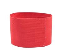 WAJJWI 10 brassards de Football, Couleur Unie, élastiques, avec Fermeture Auto-agrippante en Nylon, Badge Manche pour Football et Entraînement(Red)