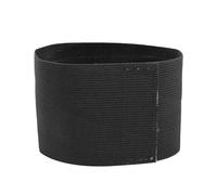 WAJJWI 10 brassards de Football, Couleur Unie, élastiques, avec Fermeture Auto-agrippante en Nylon, Badge Manche pour Football et Entraînement(Black)