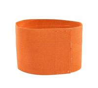 WAJJWI 10 brassards élastiques en Nylon uni, de Football avec Badge pour Football et Entraînement(Orange)