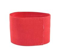 WAJJWI 10 brassards élastiques en Nylon uni, de Football avec Badge pour Football et Entraînement(Red)