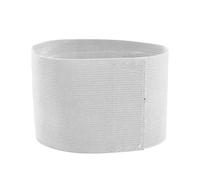 WAJJWI 10 brassards élastiques en Nylon uni, de Football avec Badge pour Football et Entraînement(White)