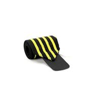 WAJJWI 3Pairs Wristband Wrist Support Brace Straps Strength Weight Lifting Wraps Bandage Fitness Protective Equipment pour Le Fitness, l'Haltérophilie(Black Yellow)