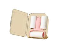 WAJJWI 8/10 Rouleaux Mini adhésif réutilisable vêtements Coton Velours Meubles épilation for Chats/Chiens Nettoyage Rouleau épilateur for Animaux de Compagnie pour VêTements,Cheveux(Pink-8rolls)