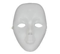 WAJJWI 8 pièces masques complets masque de danse de rue masque de danse de mascarade masque de danse de rue for accessoires de fête Cosplay Pour Bal(White)