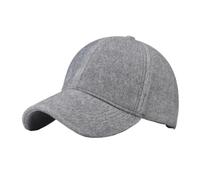 WAJJWI Casquette de Baseball for Hommes, Gris, Chaud, en Peluche, for l'extérieur, Coupe-Vent, Chapeaux Camionneur, Hiver pour Grosses Têtes(Gray)