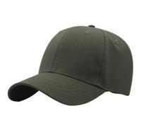 WAJJWI Casquette de Baseball Grande Taille en Coton Dur for Adulte, Casquette Soleil Couleur Unie for Femme et Homme, à Rabat, 55-60cm, 60-65cm pour Grosses Têtes(Deep Green,60-65cm)