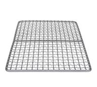 WAJJWI Filet de Barbecue Camping en Titane, Mailles Acier Inoxydable 304, chaîne Suspension for avec Crochet for Pot pour Poisson, Légumes(Grill Net)