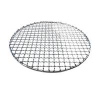 WAJJWI Grille de Barbecue Ronde en Acier Inoxydable, Filet Cuisson antiadhésif for, Grille for pour Poisson, Légumes(28cm)