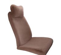 WAJJWI Housse de siège Voiture Universelle d'hiver, Coussin en Fausse Fourrure épaisse, Cape Automobile Peluche, Housses Souples de Siege Voiture Universelle(1front Seat Khaki)