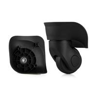 WAJJWI Lot de 2 roulettes Rechange silencieuses for valises pour Valise Et Bagage(Black S)