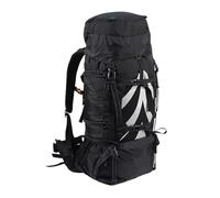 WAJJWI Sac à dos de Camping ergonomique grande capacité 70l, sacs randonnée for hommes avec housse pluie, Trekking voyage en plein air Pour Le Camping(Black)