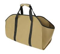WAJJWI Sac de rangement for bûches grande capacité en tissu Oxford, porte-bûches et sac transport for bois pour Poêles à Bois, Camping(Khaki)