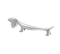 WAJJWI Support de Couverts en Acier Inoxydable, 5 pièces, Support Baguettes Forme Chien et cerf, Repose-Baguettes, Fournitures Table, Accessoires Cuisine à Domicile pour Table(Silver 02)