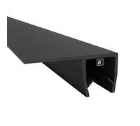 WAKA Joint de douche et lèvre de douche PRO-FS de qualité supérieure - Noir optique - Pour portes de douche - 6 à 8 mm - Longueur : 2000 mm