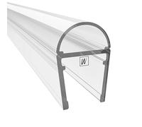 WAKA - Joint de porte de douche et lèvre de douche PRO-C - Qualité supérieure - Transparent - Pour porte de douche - 10-12 mm - Longueur : 1000 mm