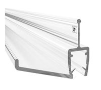 WAKA - Joint de porte de douche et lèvre de douche PRO-H de qualité supérieure - Transparent - Joint de porte en verre de 6 à 8 mm - 200 cm - Compatible avec une barre de seuil de douche