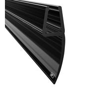 WAKA® Joint d'étanchéité PRO-N de qualité supérieure pour porte de douche et lèvre de douche, noir transparent, pour vitrage de 6 à 8 mm, joints pour cabine de douche et porte de douche de 2 m de