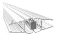 WAKA Kit d'étanchéité magnétique PRO-M4, PVC - Aimant - 180°, pour porte de douche en verre de 6 à 8 mm, 200 cm, transparent, moderne, étanche, 1 unité