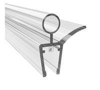 WAKA Porte de douche et lèvre de douche de haute qualité avec joint de porte en verre 6-8 mm 200 cm et joint de porte de douche compatible avec une barre de protection contre le déflecteur