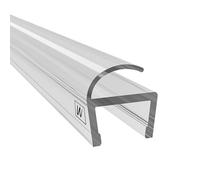 WAKA Premium Porte de douche & lèvre de douche PRO-F Joint de douche optiquement transparent, joints de douche pour portes de douche 8 mm de verre Longueur 2000 mm Joints de cabine de douche & joints