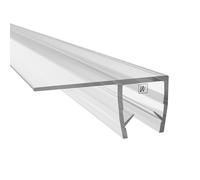 WAKA PRO-FS Joint de douche et lèvre de douche de qualité supérieure - Optique transparent - Pour portes de douche de 6 à 8 mm de long - Longueur : 2000 mm - Joint de porte de douche pour portes