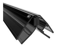 WAKA PRO-M1 Kit d'étanchéité magnétique de qualité supérieure pour porte de douche et porte de douche optique, noir transparent, joint d'étanchéité pour porte de douche en verre de 6 à 8 mm, 200 cm