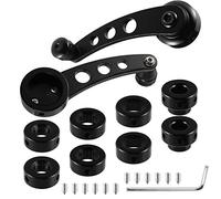 Wakauto 1 Paire Poignée Manivelle pour Voiture Auto Lève-Vitre Manivelles Universelle en Alliage daluminium Porte poignées en Verre kit,Voiture Fenêtre Poignée Manivelle Lève Manivelle Winder