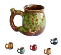 Wake and Bake Tasse à café fantaisie pour Noël, Halloween, fête des pères, fêtes d'anniversaire et un superbe cadeau pour les amateurs de café (vert)