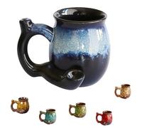Wake and Bake Tasse à café fantaisie pour Noël, Halloween, fête des pères, fêtes d'anniversaire et un superbe cadeau pour les amateurs de café (bleu)