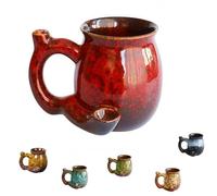 Wake and Bake Tasse à café fantaisie pour Noël, Halloween, fête des pères, fêtes d'anniversaire et un superbe cadeau pour les amateurs de café (rouge)