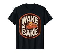 Wake and Bake Vintage Bread Lover Baking Levain Baker T-Shirt