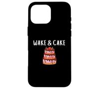 Wake & Cake Costume Funny Cake Baker Decorator Meme Costume Coque pour iPhone 16 Pro Max