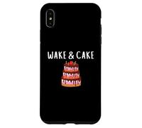 Wake & Cake Costume Funny Cake Baker Decorator Meme Costume Coque pour iPhone XS Max