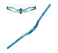 WAKE Guidon de Vélo 31,8mm*720mm Extra Long et Large Guidon Cintre VTT Alliage d'aluminium 30mm Riser Guidon de Vélo pour de Route (Bleu)