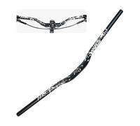 WAKE Guidon de Vélo 31,8mm*720mm Extra Long et Large Guidon Cintre VTT Alliage d'aluminium 30mm Riser Guidon de Vélo pour de Route (Noir)