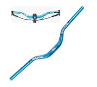 WAKE Guidon de Vélo 31,8mm*720mm Extra Long et Large Guidon Cintre VTT Alliage d'aluminium 55mm Riser Guidon de Vélo pour de Route (Bleu)